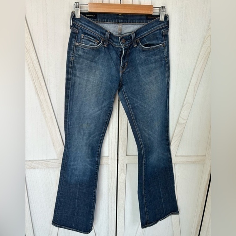 💋Citizens of Humanity Dita Petite Bootcut blue jeans distressed 👖26 - Picture 10 of 10